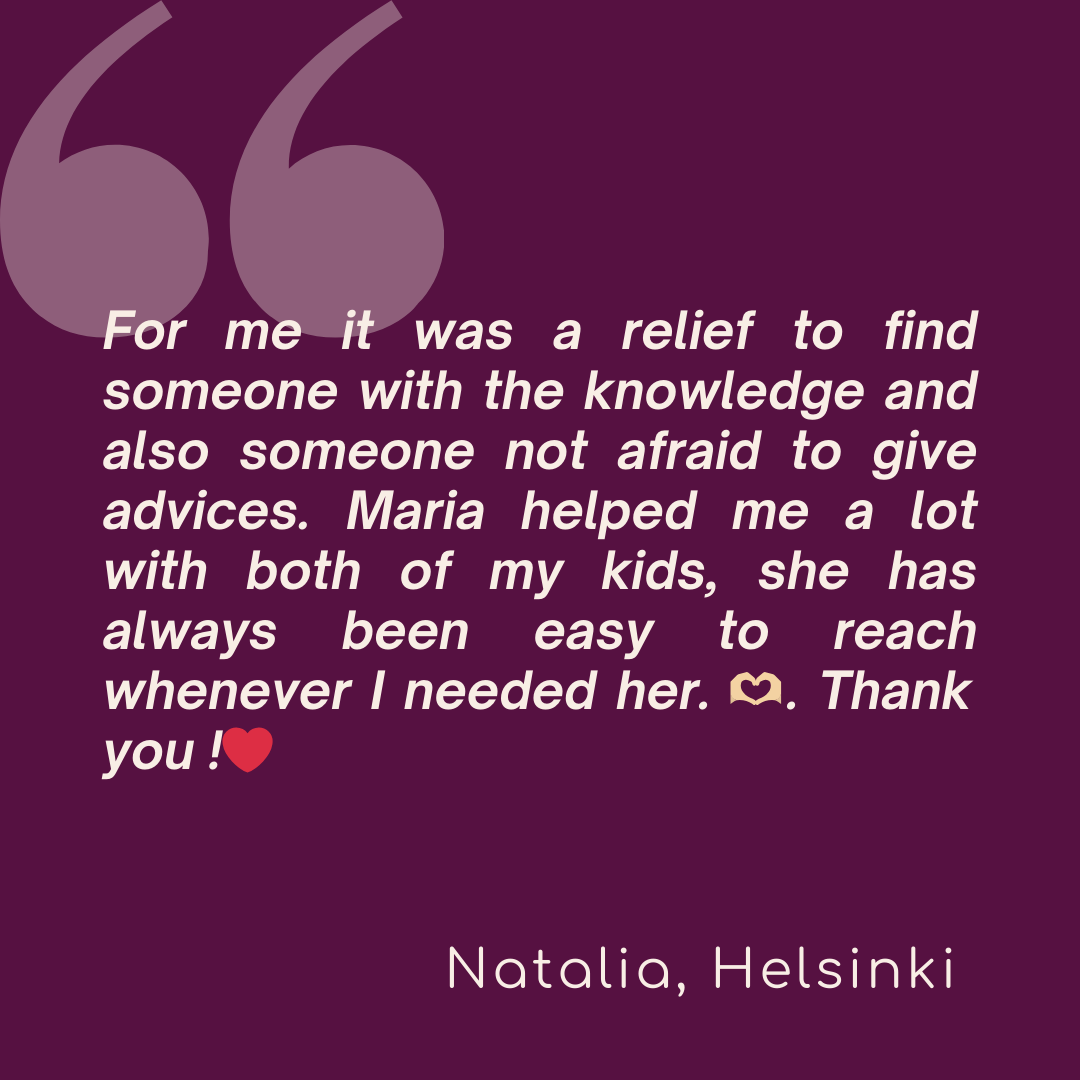 breastfeeding support in helsinki testimonial from a client
